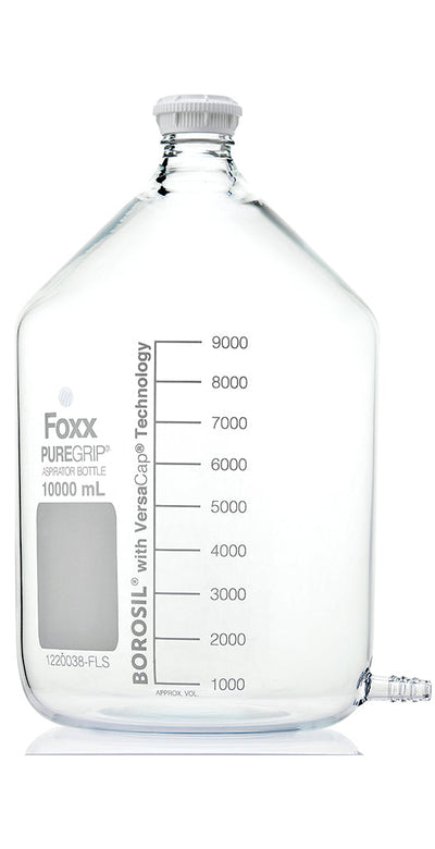 PUREGRIP® Aspirator Bottles, 10L, For Outlet Tubing, GL45 Cap