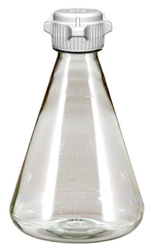 Sterile 2L EZclear® Erlenmeyer Flask with 53B Vented VersaCap® - Foxx Life Sciences, for laboratory research. | img_1 | Foxx Life Sciences Global | shopfls.com