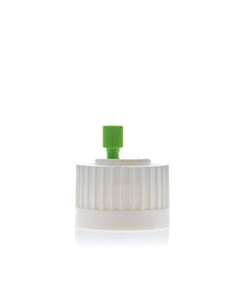 HPLC Solvent Reservoir ChromCap™ 100 Assembly,38-430, Class VI Polytetrafluoroethylene (PTFE) Adapter w Vent Hole, 1 Port for 3.2mm(1/8") or | img_1 | Foxx Life Sciences Global | shopfls.com