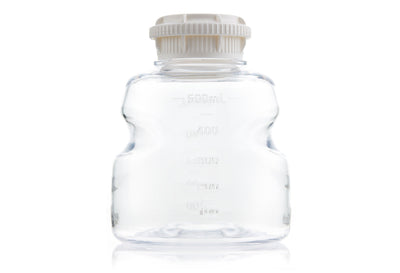 EZLabpure™ Media Bottle Polystyrene, 500mL, GL45 Closed VersaCap®, Sterile, 24/cs