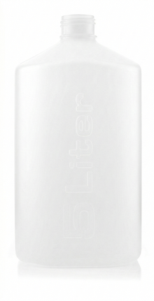White ceramic bottle on a white background