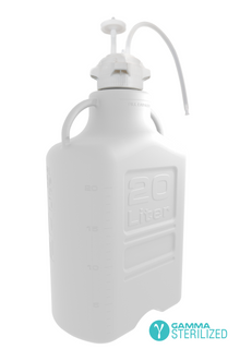 EZBio® Single Use Carboy Assembly, 20L, Polypropylene (PP), VersaCap® 83B, TPE Tubing w/ Dip Tube, Gamma Sterilized, 1/EA | img_1 | Foxx Life Sciences Global | shopfls.com
