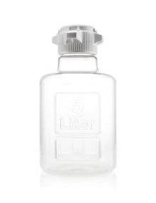 EZBio® Titanium Round Carboy, 5 Liter, PC, No Spigot, VersaCap® 83B, Sterile - Lab-grade carboy for bioprocessing and research. | img_1 | Foxx Life Sciences Global | shopfls.com