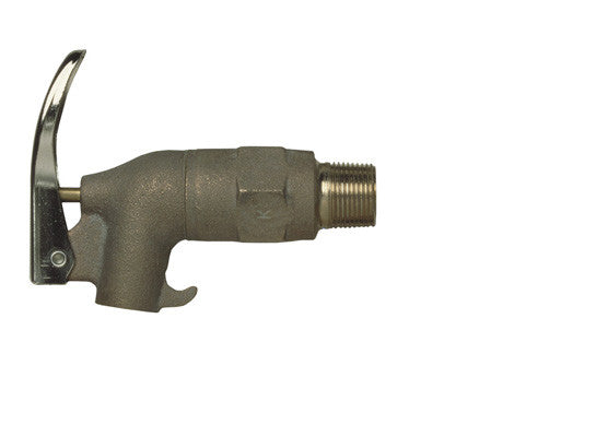 Brass Safety Drum Faucet for viscous liquids, 3/4" NPT bung, no Flame Arrester - SolventWaste.com