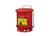 Oily Waste Can, 6 gallon (20L), foot-operated self-closing cover - SolventWaste.com