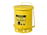 Oily Waste Can, 6 gallon (20L), foot-operated self-closing cover - SolventWaste.com