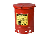 Oily Waste Can, 6 gallon (20L), hand-operated cover - SolventWaste.com