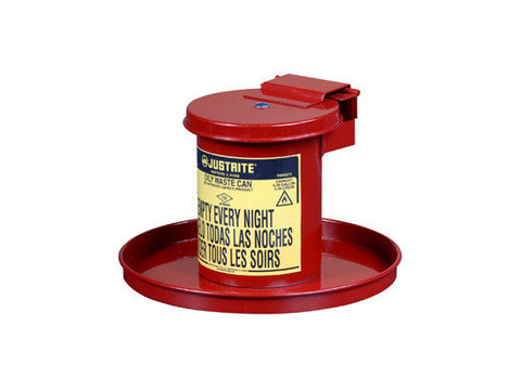 BENCHTOP SOLVENT SAFETY CAN, 0.45 GALLON (1.7L), SELF-CLOSING LID - SolventWaste.com