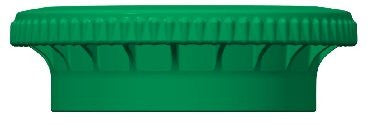 45mm SECUREgrasp® cap, Green, PP