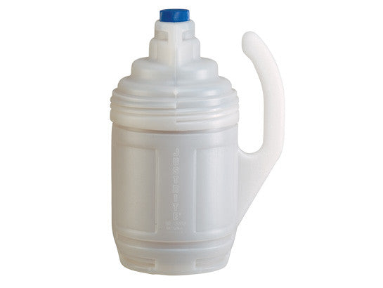 Bottle Jacket for 1-gallon glass chemical bottles in laboratory use, translucent polyethylene - SolventWaste.com