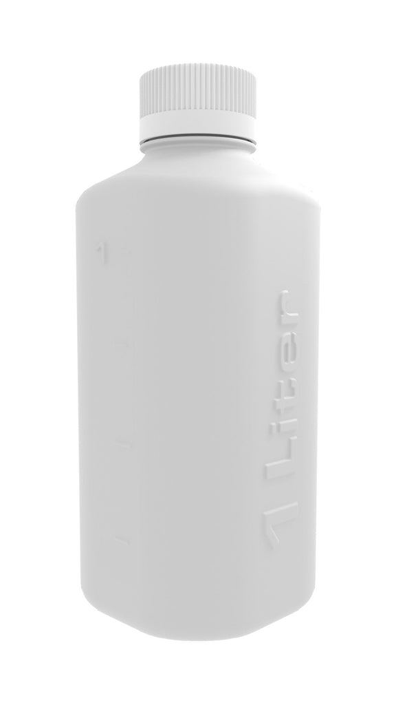 1L, HDPE, Boston Square, 45mm Cap - SolventWaste.com