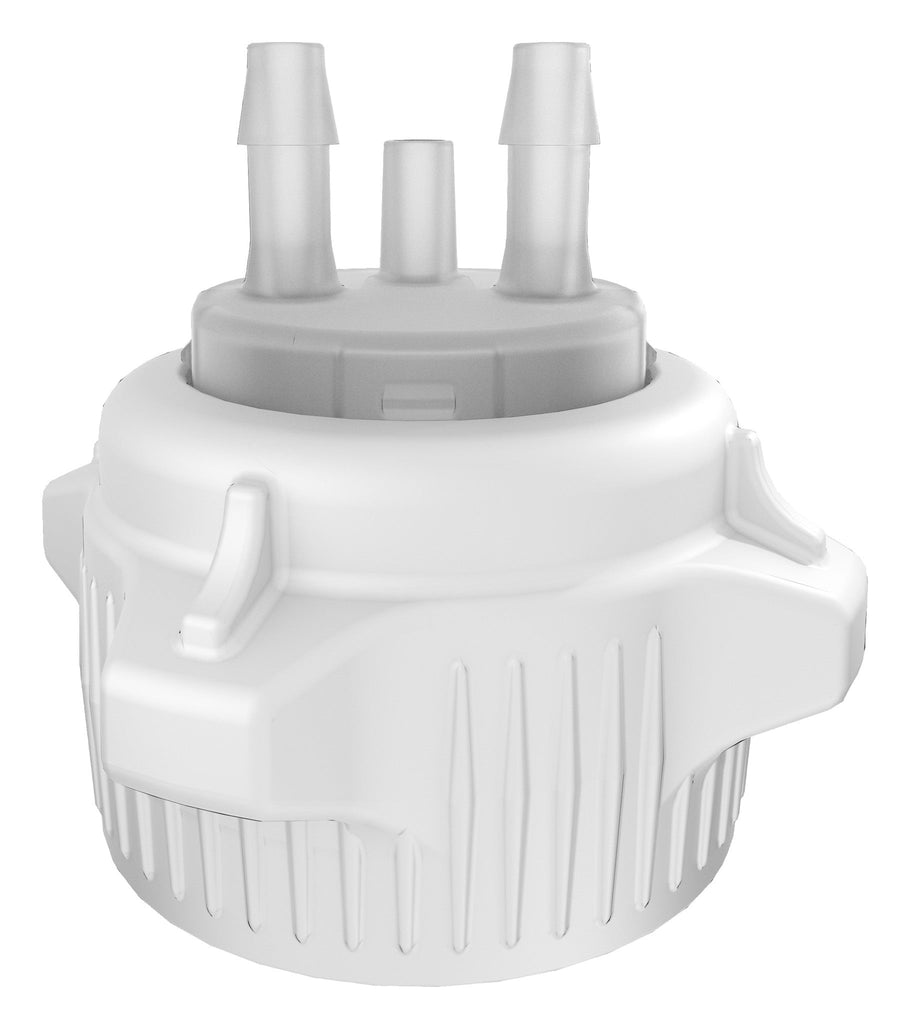 Open Top VersaCap® 53mm with Molded 1/4" HB Adapter - SolventWaste.com