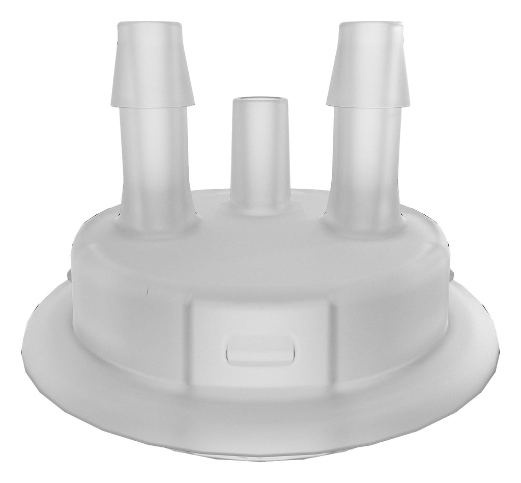 VersaCap® 53mm Molded Dual 1/4" HB with Vent Adapter Insert - SolventWaste.com