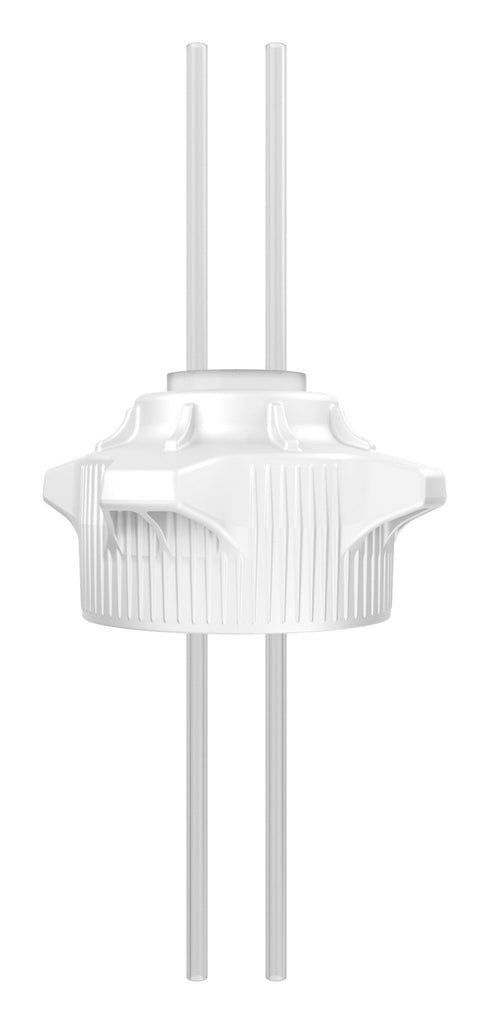Open Top VersaCap® 120mm with EZTop® System, Dual 1/4" Tubes - SolventWaste.com