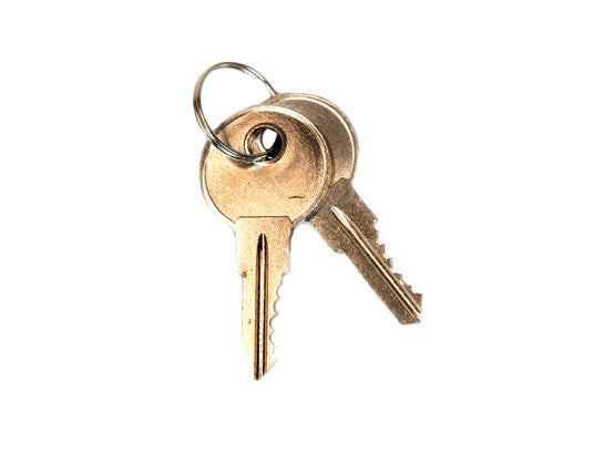 Replacement Keys for Lever handle on safety cabinet, set of 2 for lock no. 331CK - SolventWaste.com