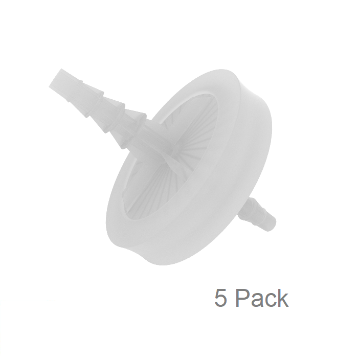 EZBio® HP Vent Filter, Hydrophobic PTFE, 0.2µm, 50 mm, Non-Sterile, Gamma Stable, 5 Pack - SolventWaste.com