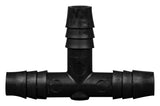 T Connector Fitting Pack, Polyethylene, 3/8" Hose Barb x 3/8" Hose Barb to 3/8" Hose Barb, 10/pk - SolventWaste.com