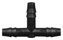 T Connector Fitting Pack, Polyethylene, 1/4" Hose Barb x 1/4" Hose Barb to 1/4" Hose Barb, 100/pk - SolventWaste.com