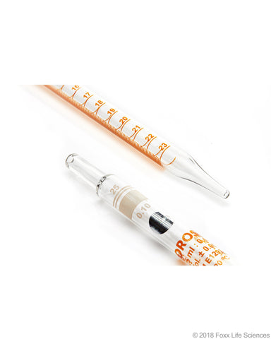 Borosil Graduated Serological pipettes - 3.3 Borosilicate - CS/10 - 25mL - SolventWaste.com