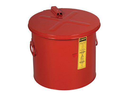 Dip Tank, 8 gallon, self-close cover w/fusible link, optional parts basket, Steel - SolventWaste.com