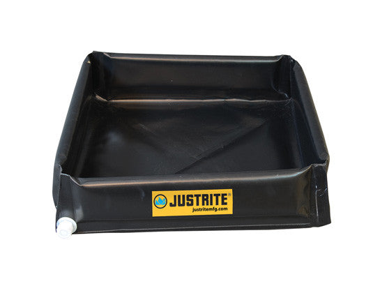 MINI-BERM FLEX TRAY, DIMS. 5'W x 6'L x 6"H, CAP. 110 GALS - SolventWaste.com