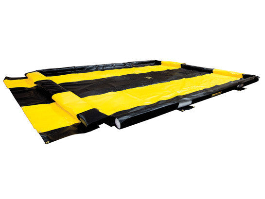 WASHDOWN QUICKBERM®, DIMS. 10'W x 11'L x 4"H, CAP. 250 GALS - SolventWaste.com