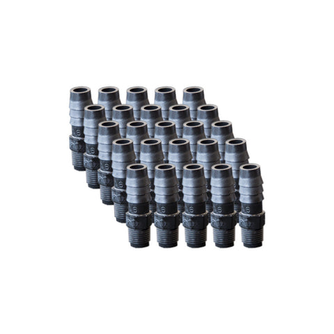 EZwaste® Replacement 1/8" MNPT x 3/8" HB fittings, 25/pack - SolventWaste.com