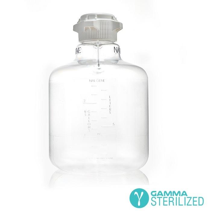 EZBio® Round Carboy 10 L (2.5 GAL) PC with 83B VersaCap® Sterilized - SolventWaste.com