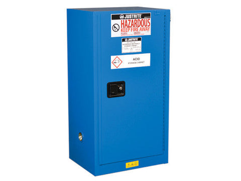 Sure-Grip® EX Compac Hazardous Material Steel Safety Cabinet, Cap. 15 gal, 1 shlf 1 s/c dr - SolventWaste.com