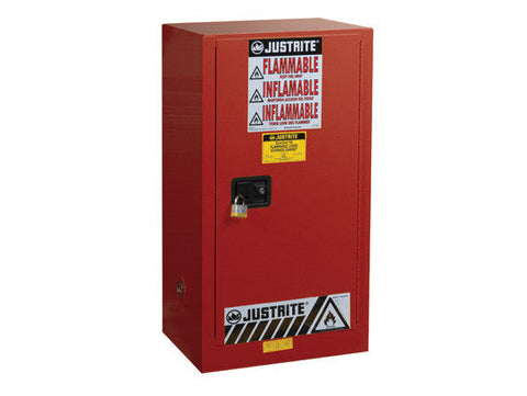 Sure-Grip® EX Combustibles Safety Cabinet for paint and ink, Cap. 20 gal, 2 shlves, 1 m/c door - SolventWaste.com
