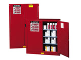 Sure-Grip® EX Combustibles Safety Cabinet for paint and ink, Cap. 60 gal., 5 shelves, 2 m/c doors - SolventWaste.com