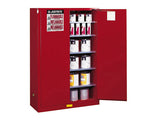 Sure-Grip® EX Combustibles Safety Cabinet for paint and ink, Cap. 60 gal., 5 shelves, 2 m/c doors - SolventWaste.com