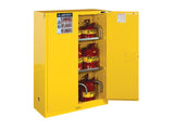 Sure-Grip® EX Flammable Safety Cabinet, Cap. 45 gallons, 2 shelves, 2 self-close doors - SolventWaste.com