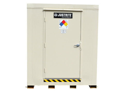 2-hour Fire-rated Outdoor Safety Locker, 2-Drum, Explosion Relief Panels - SolventWaste.com