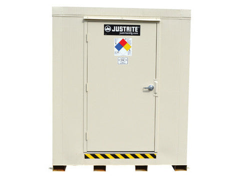 4-hour Fire-rated Outdoor Safety Locker, 16-Drum, Explosion Relief Panels - SolventWaste.com