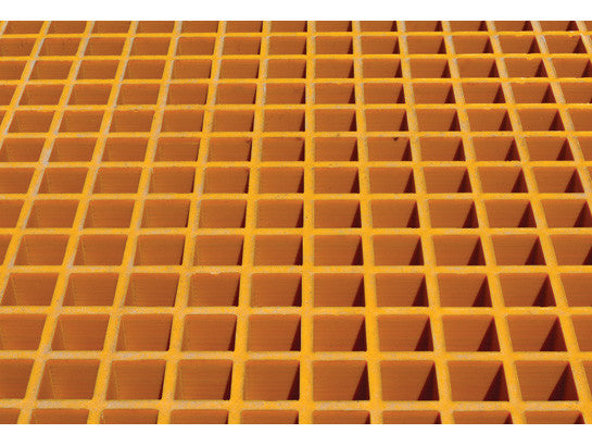 Fiberglass Floor Grating with Sump Liner, 2 Drum Locker - SolventWaste.com