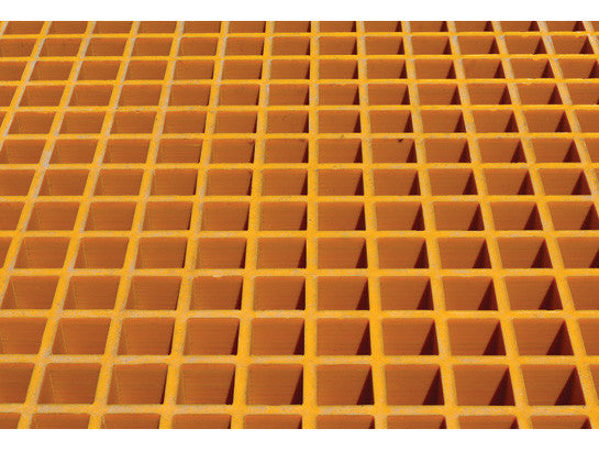 Fiberglass Floor Grating with Sump Liner, 6 Drum Locker - SolventWaste.com