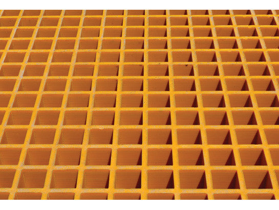 Fiberglass Floor Grating with Sump Liner, 12 Drum Locker - SolventWaste.com