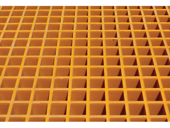 Fiberglass Floor Grating with Sump Liner, 16 Drum Locker - SolventWaste.com