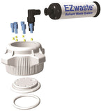 EZwaste® HD Filter Kit, VersaCap® 83B , 4 ports for 1/8" OD Tubing, 3 ports for 1/4" OD Tubing - SolventWaste.com