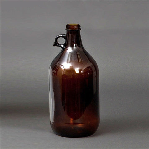 2 Liter Glass Solvent Jugs, 38-430 PTFE Lined Caps - SolventWaste.com