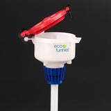 4" ECO Funnel System, 4 Liter, Glass Bottle, Secondary Container - SolventWaste.com