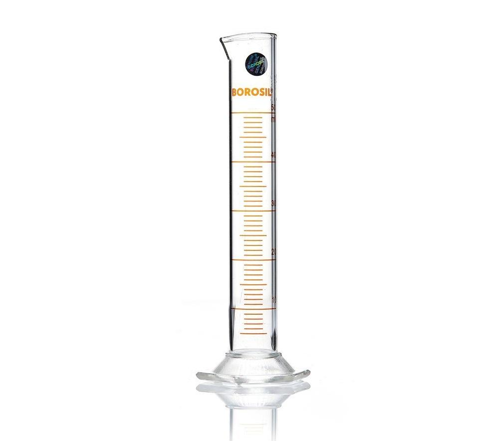 Borosil® Cylinders - Class B - TC - 25mL x 0.5mL - CS/5 - SolventWaste.com