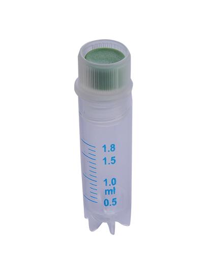 Abdos Green Cryo Coders, HDPE, for External and Internal Threaded Vial Identification, 100/CS