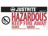 Sure-Grip® EX Deep Slimline Hazardous Material Safety Cabinet, Cap. 54 gal. 3 shlvs 1 s/c dr - SolventWaste.com