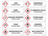 Sure-Grip® EX Deep Slimline Hazardous Material Safety Cabinet, Cap. 54 gal. 3 shlvs 1 s/c dr - SolventWaste.com