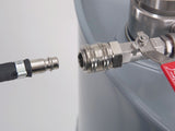 Solvent pump foot operated - discharge hose/stopcock, 95cm - SolventWaste.com