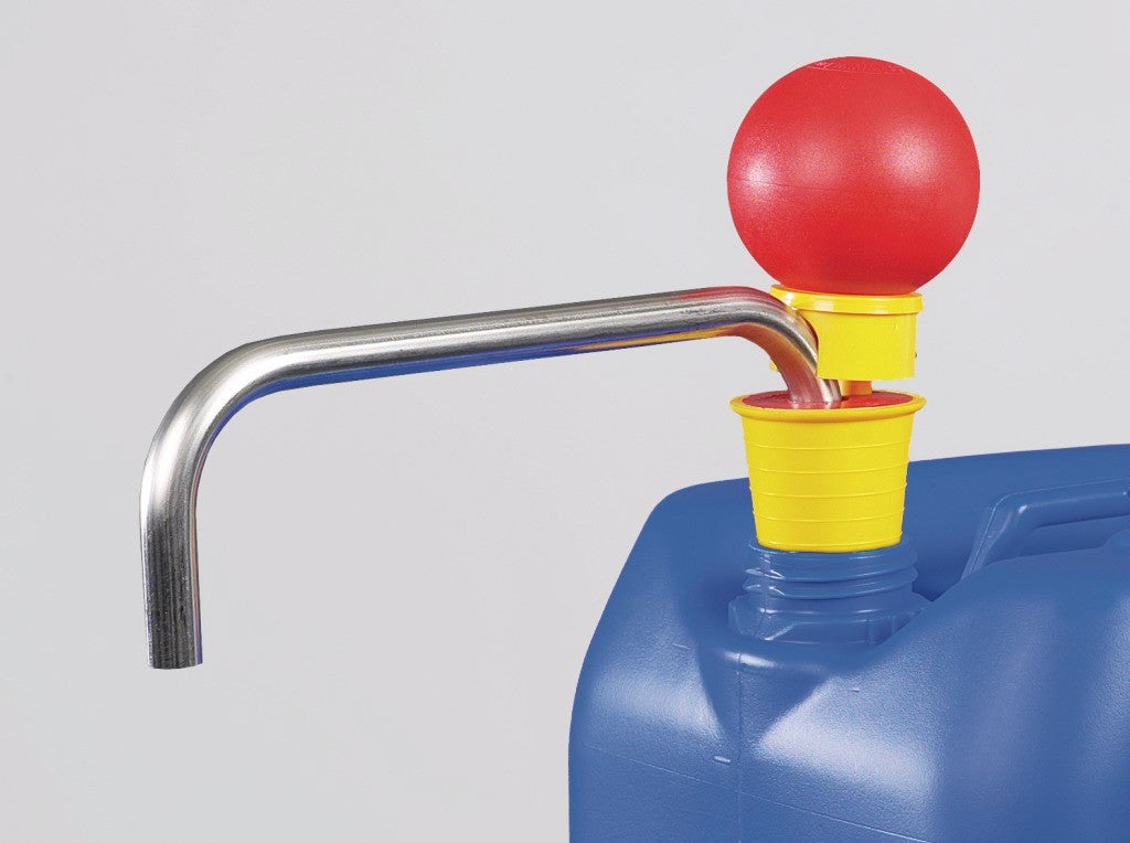 OTAL hand pump V2A, tube Ø 18mm, pump cap. 26l/min - SolventWaste.com