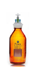 HPLC Solvent Reservoir Bottle Assembly, GL45, 1L Amber, Class VI Polytetrafluoroethylene (PTFE) Adapter,  3 Ports for 3.2mm(1/8") and/or | img_1 | Foxx Life Sciences Global | shopfls.com