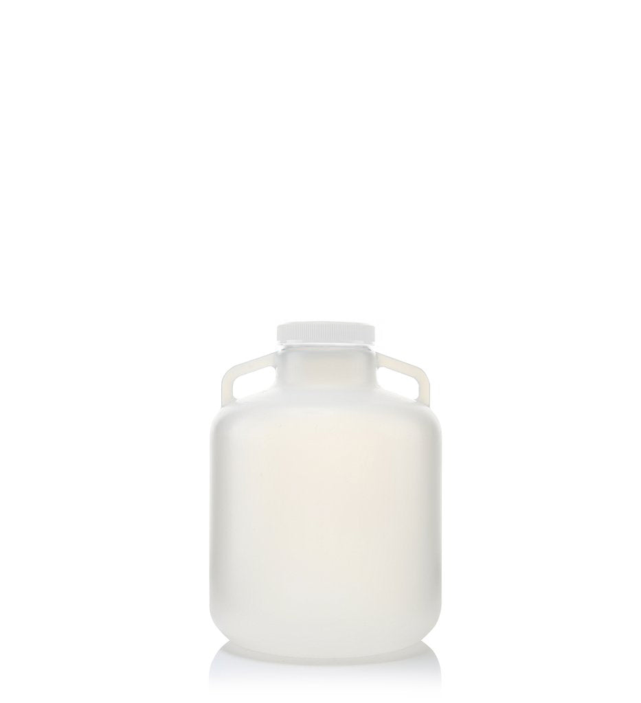 EZLabpure™ 10L Wide Mouth Polypropylene (PP) Carboy with White Cap | img_1 | Foxx Life Sciences Global | shopfls.com